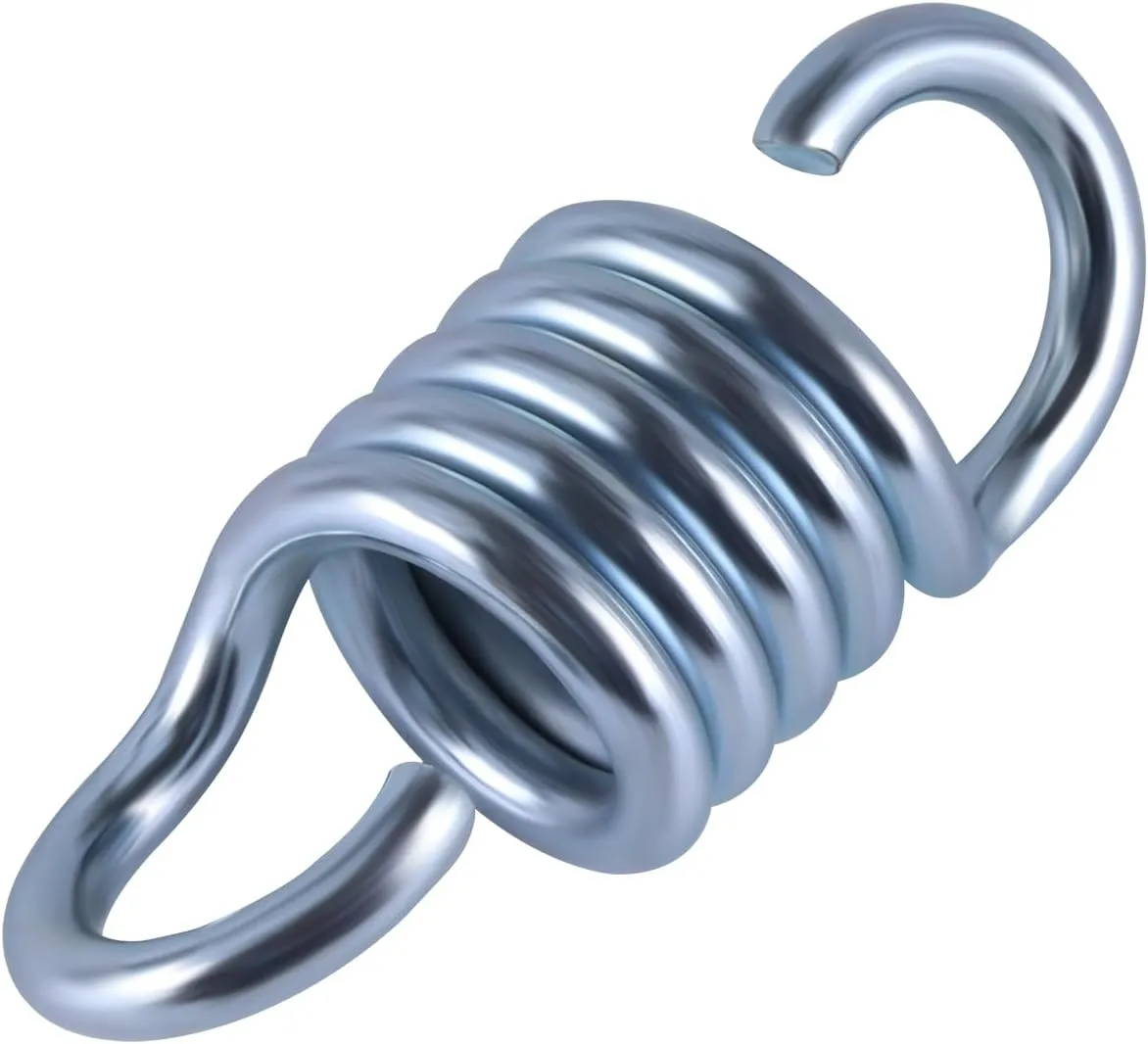 2-Pack Heavy Duty 1100LB Capacity Spring Hammock Hangers 4 Inch Swing Hooks for Porch Chairs, Boxing Bags, Gym Equipment, Patio Furniture, Outdoor Suspension Hardware Kit, Silver