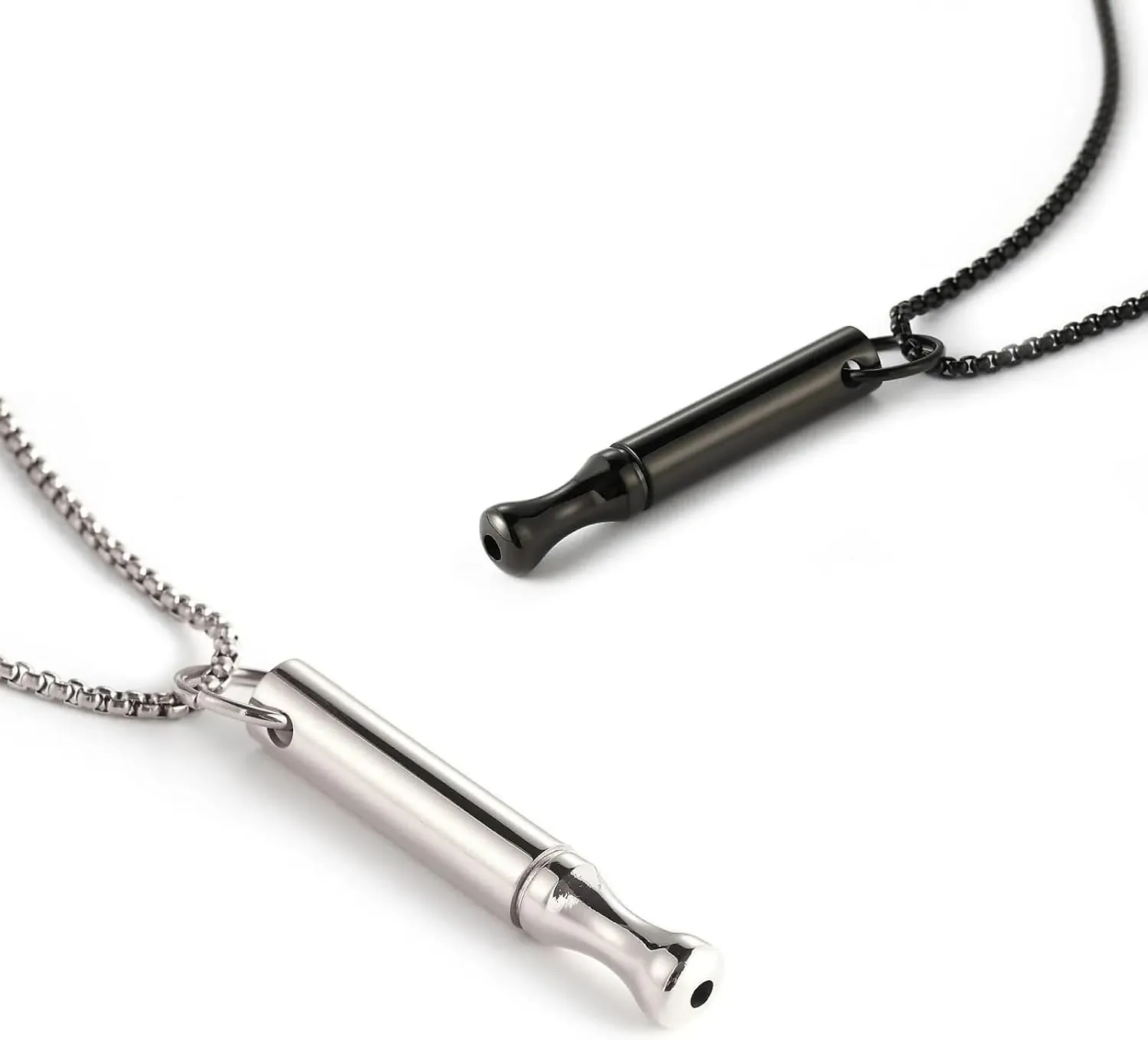 2Pcs Breathing Necklace for Anxiety Relief Breathlink Stop Smoking Quit Vaping Aids Fidget Necklace for Smoking Cessation Vaporless Smokeless Inhaler for Adult Women Men