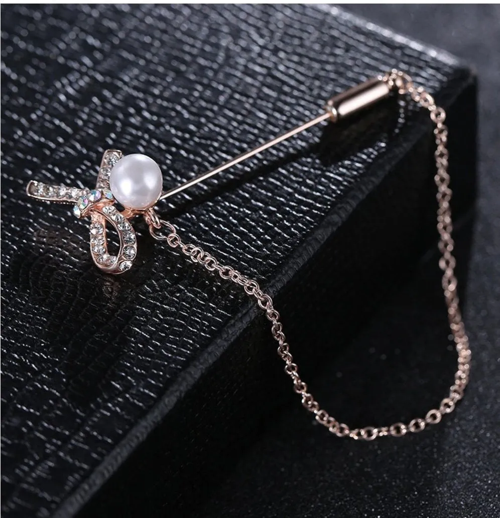 Alloy plated brooch