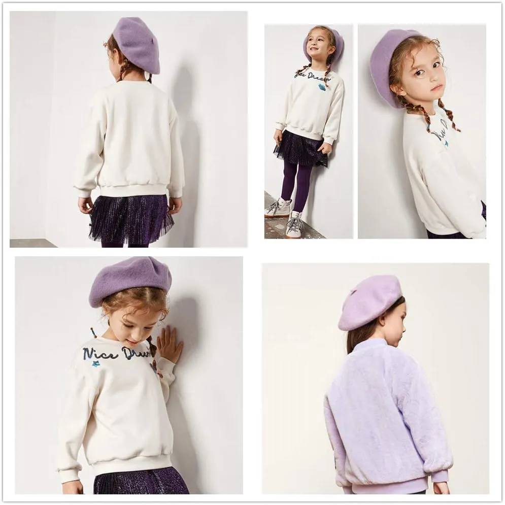 AWAYTR Kids Beret Hats for Girls - Artist French Beret for Toddler Little Girl