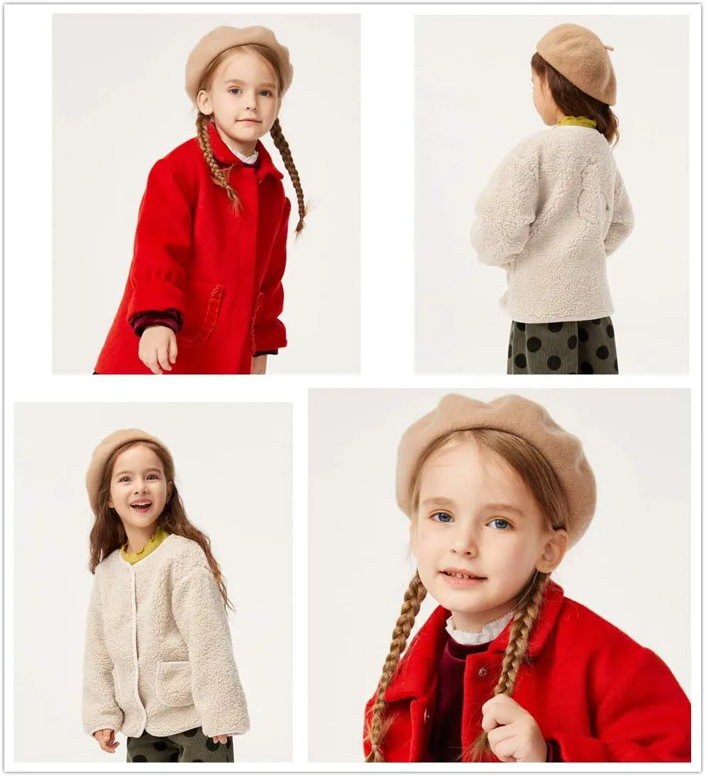 AWAYTR Kids Beret Hats for Girls - Artist French Beret for Toddler Little Girl