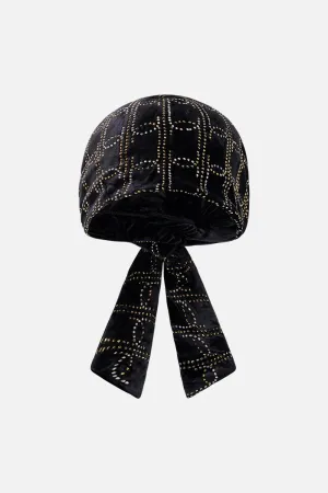 CAMILLA NOUVEAU NOIR VELVET HEADSCARF