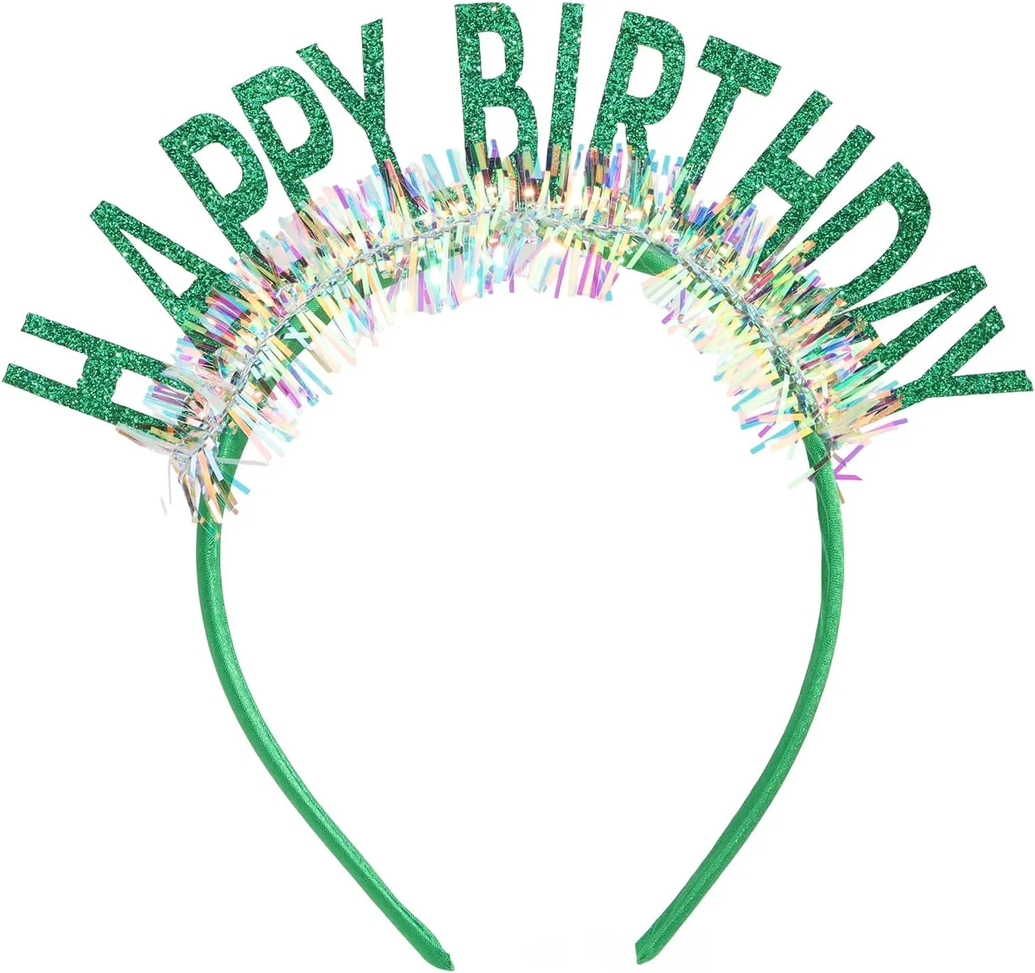 CIEHER Birthday Crown Birthday Headband, Birthday Headband, Happy Birthday Headband for Women Girls, Birthday Girl Headband, Birthday Tiara Happy Birthday Decorations, Birthday Gifts - Green
