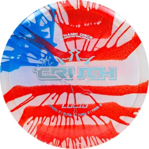 Dynamic Discs Lucid MyDye American Flag Disc Golf Putter, Drivers and Midrange, Overstable Putt and Approach Disc, Stamp Color Pattern Will Vary