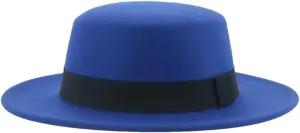 Fedoras Women Hats Ribbon Band Belt Formal Hat Wide Brim Pork Pie Hat Sombreros 36 56-58cm