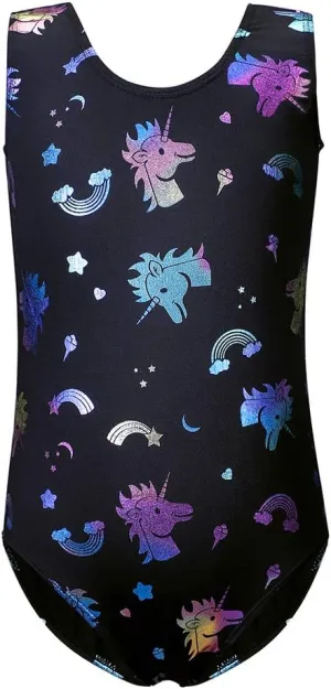 HOZIY Gymnastics Leotards for Girls Sleeveless Long Sleeve Snowflake Blue Purple Sequins Colorful Ribbons Pink Leopard Stripe