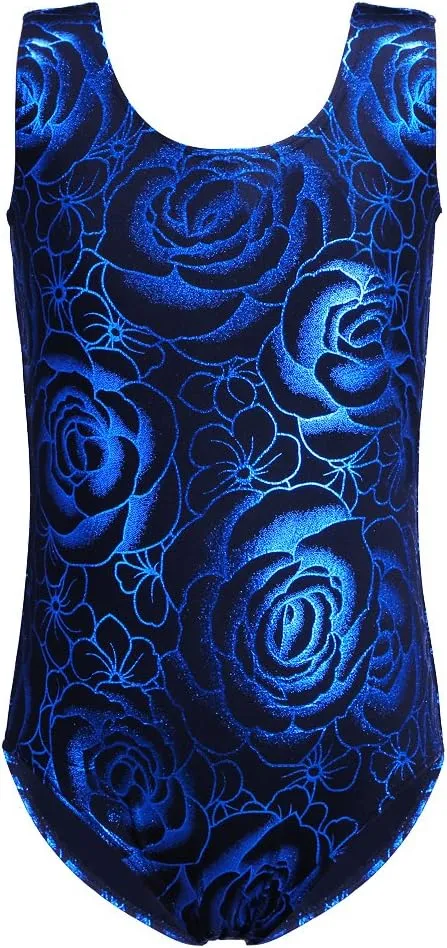 HOZIY Gymnastics Leotards for Girls Sleeveless Long Sleeve Snowflake Blue Purple Sequins Colorful Ribbons Pink Leopard Stripe