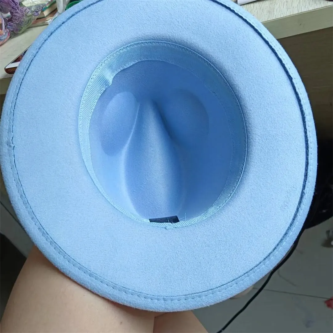 JNKIHAPOT Women Fedora Hat Wedding Hat Men Embroidery Jazz Hat Fedora Hat Sombrero Hat