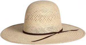 Jute Open Crown 4 1/2" Brim Straw Cowboy Hat Natural