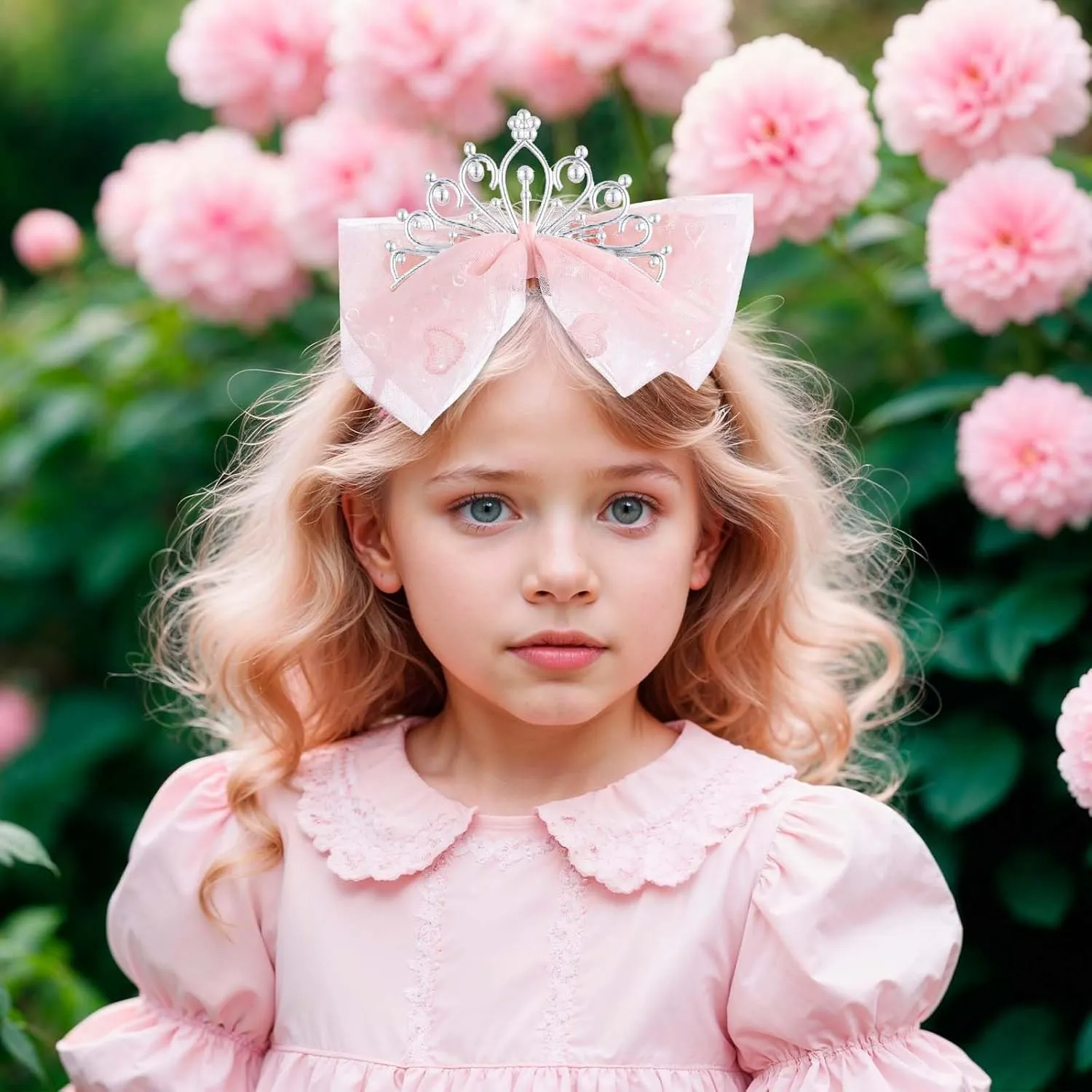 Lusofie Crown Headband Princess Tiara Headband Princess Crown for Graduation Birthday Party Fairy Costume Hair Accessories