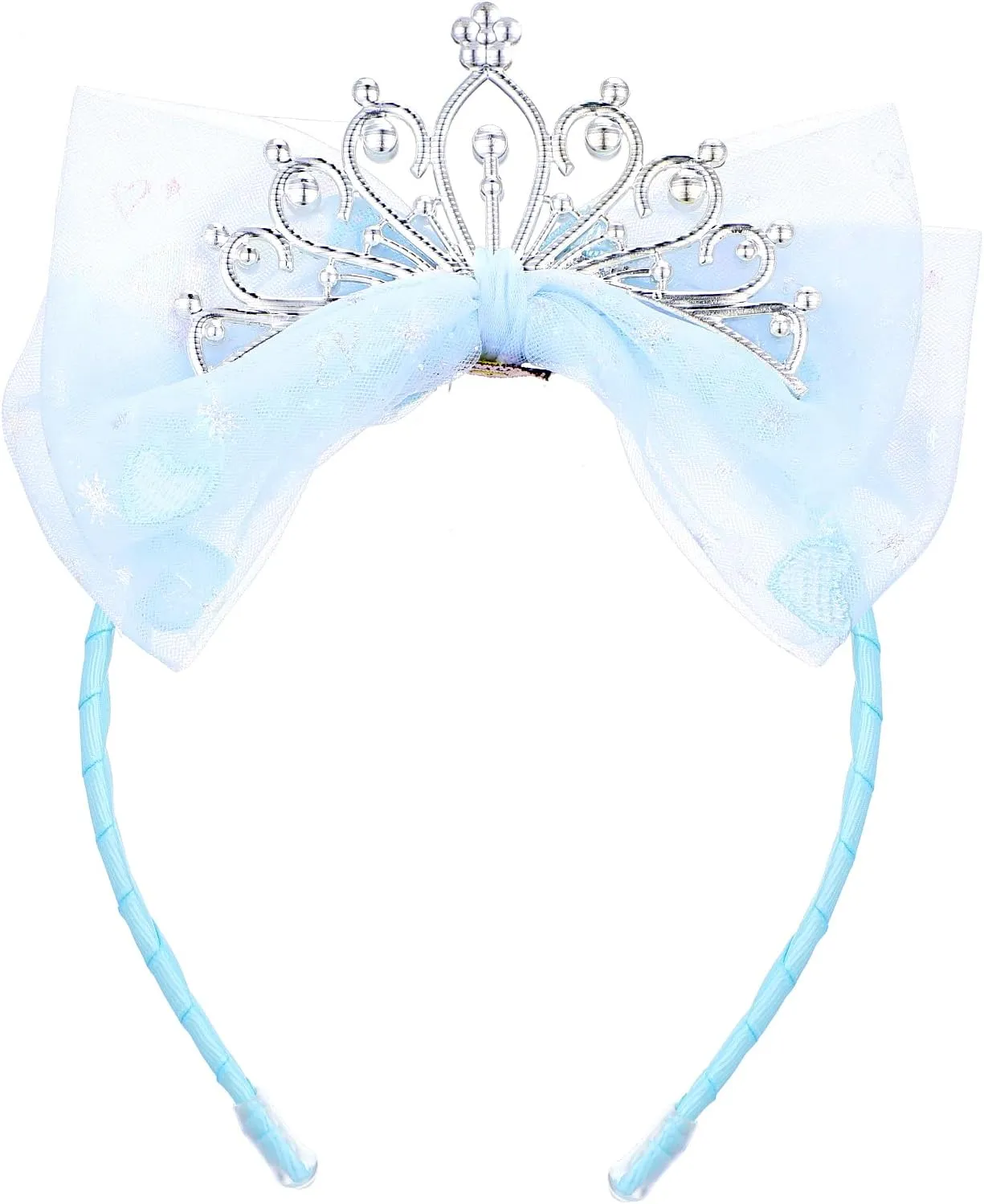 Lusofie Crown Headband Princess Tiara Headband Princess Crown for Graduation Birthday Party Fairy Costume Hair Accessories
