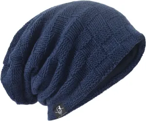 Men Oversize Skull Slouch Beanie Large Skullcap Knit Hat