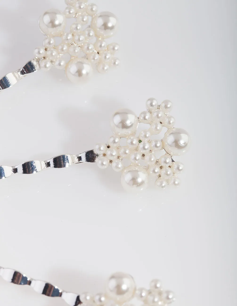 Pearl Burst Hair Slide 4 Pack