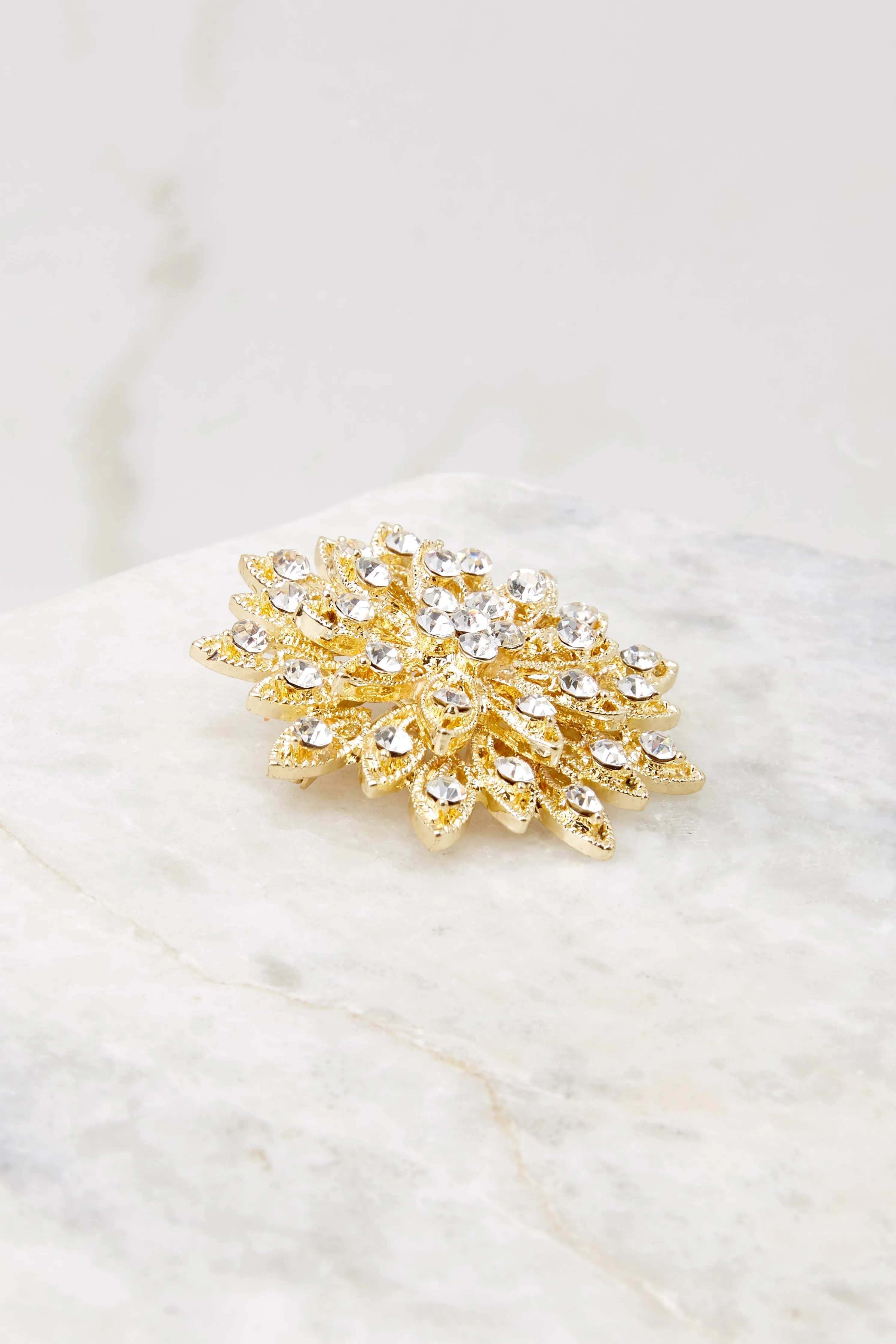 Perfect Pairing Gold Brooch