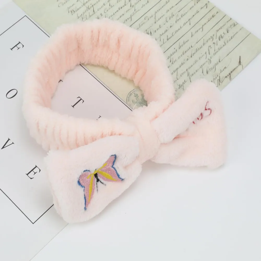 PERFECTSIGHT Spa Headband for Washing Face, 2 Pack Cute Animal Hair Band for Washing Face Shower Yoga Sports Beauty Skincar Party, Soft Fluffy Makeup Headband, Kawaii Facial Headbands for Woman Girls