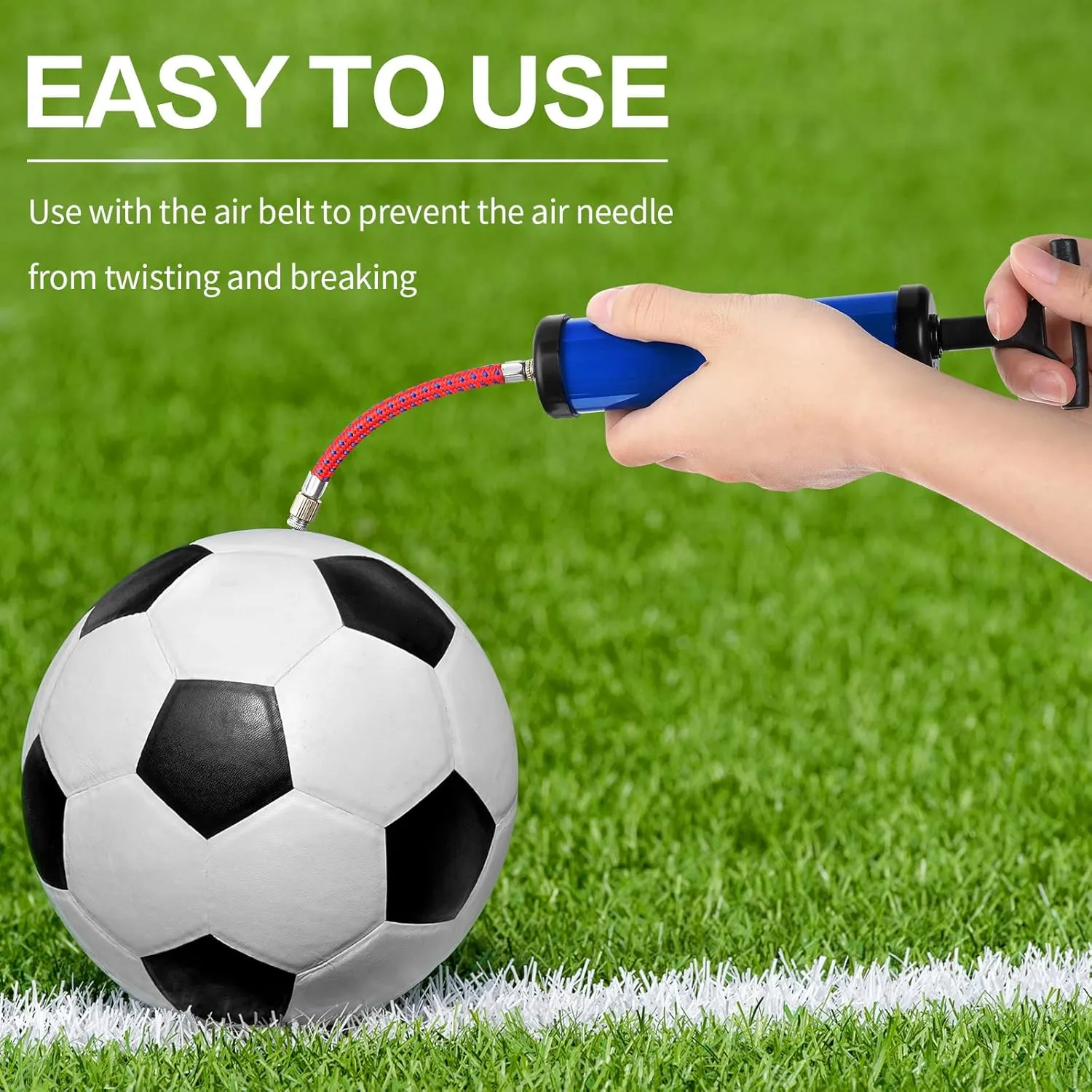 Reginary 10 Pcs Ball Pump for Sports Balls Pump with Needle and Extension Hose Bulk for Basketball Football Soccer Volleyball