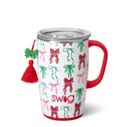 *SWIG Ribbons and Bows Travel Mug 18oz