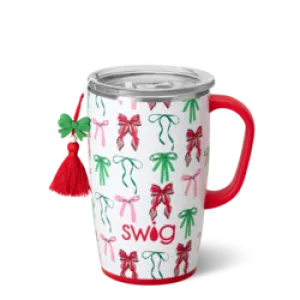 *SWIG Ribbons and Bows Travel Mug 18oz
