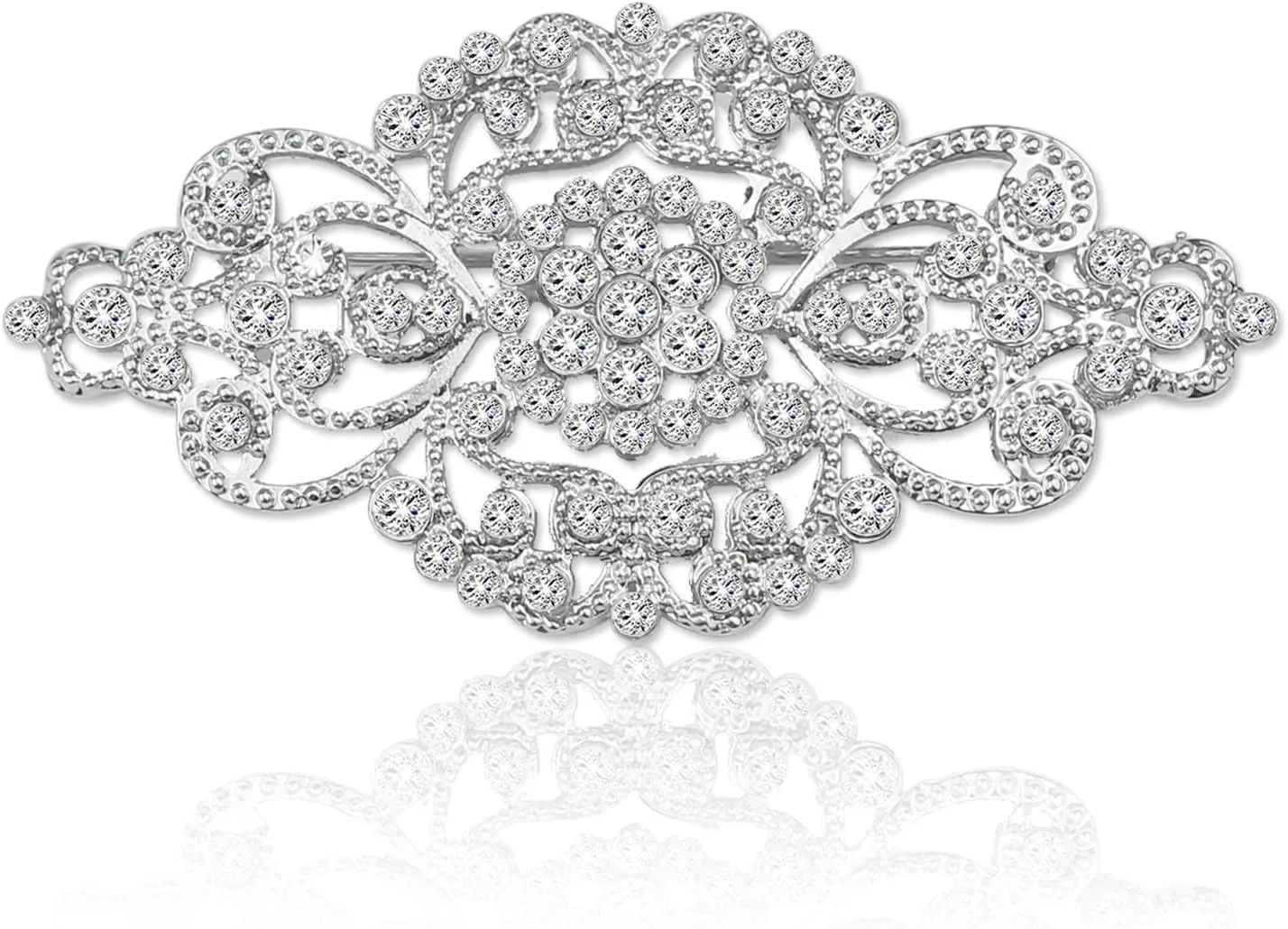 TongXin Crystal Rhinestone Flower Brooch Pin for Women Wedding Bouquet Brooch Gift Bridesmaid Party Jewelry for Girls