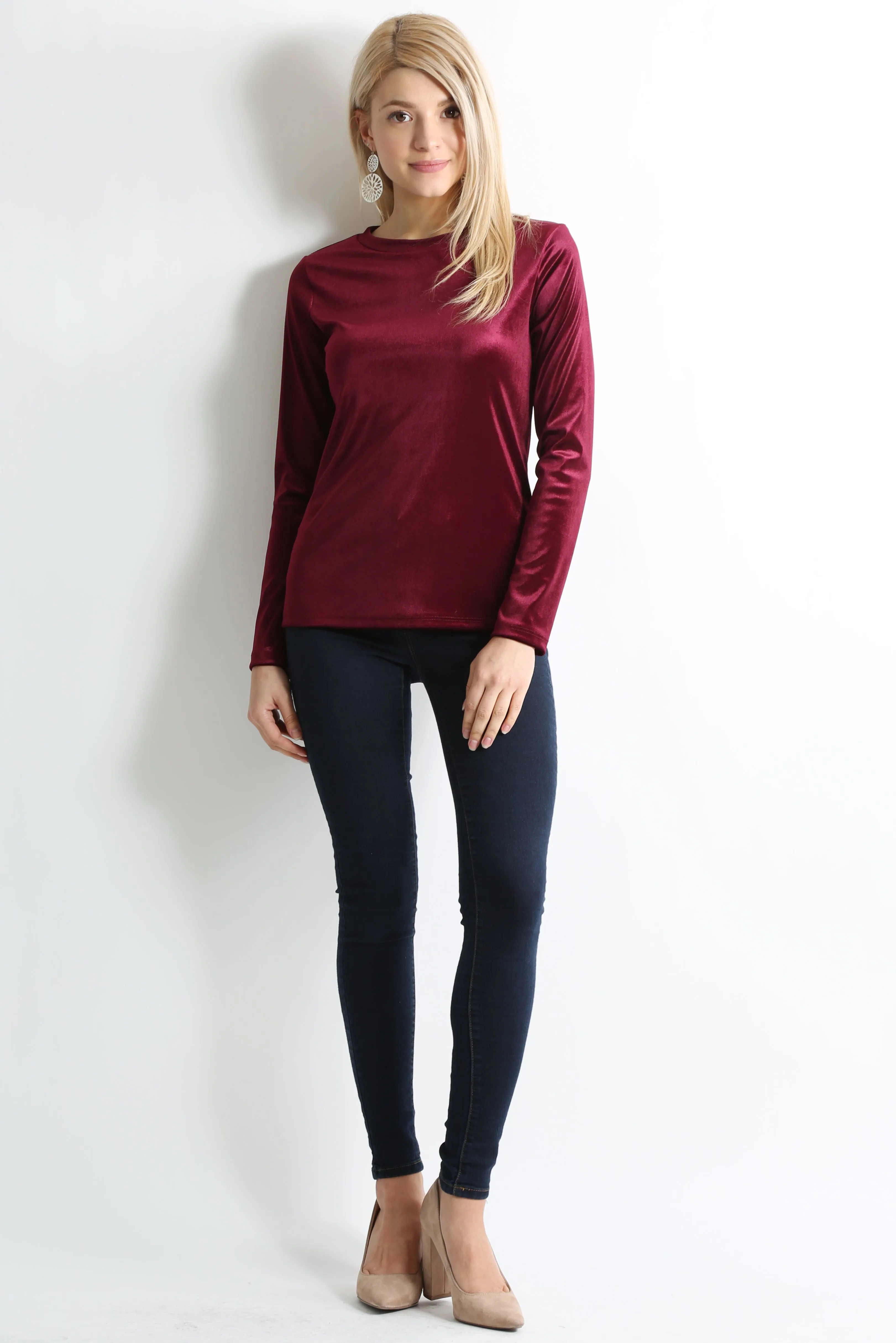 Veer to Velvet Crew Top
