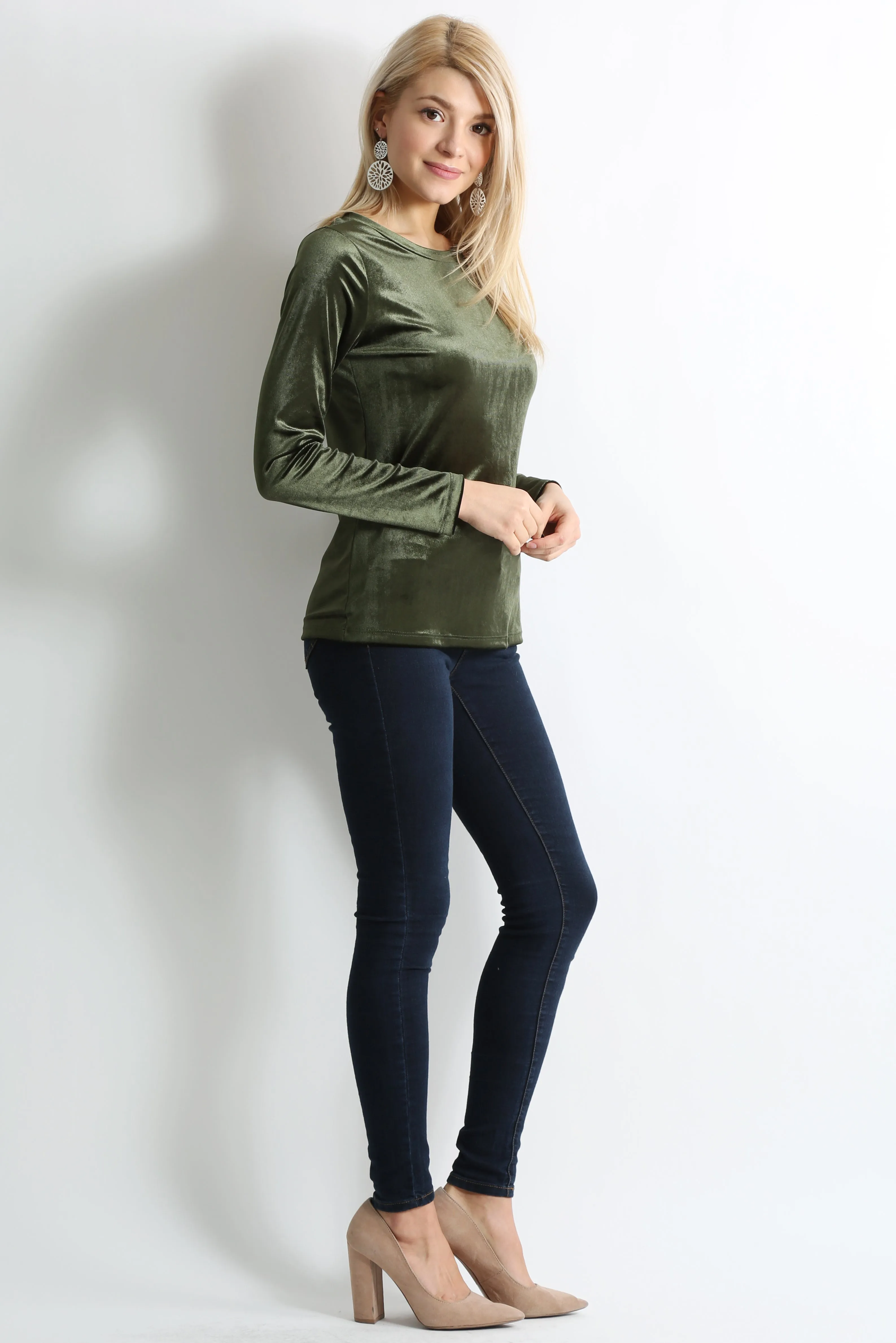 Veer to Velvet Crew Top