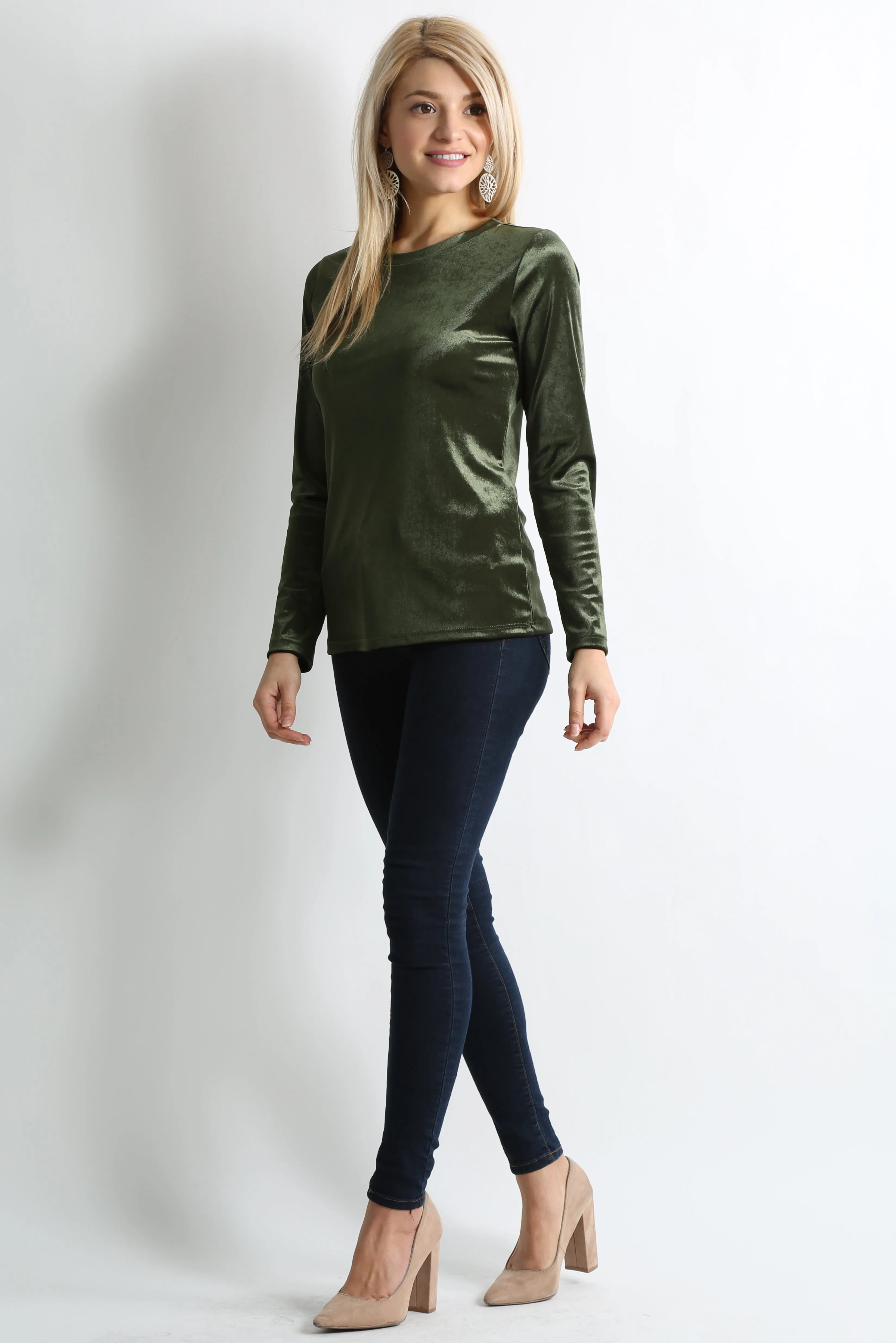 Veer to Velvet Crew Top