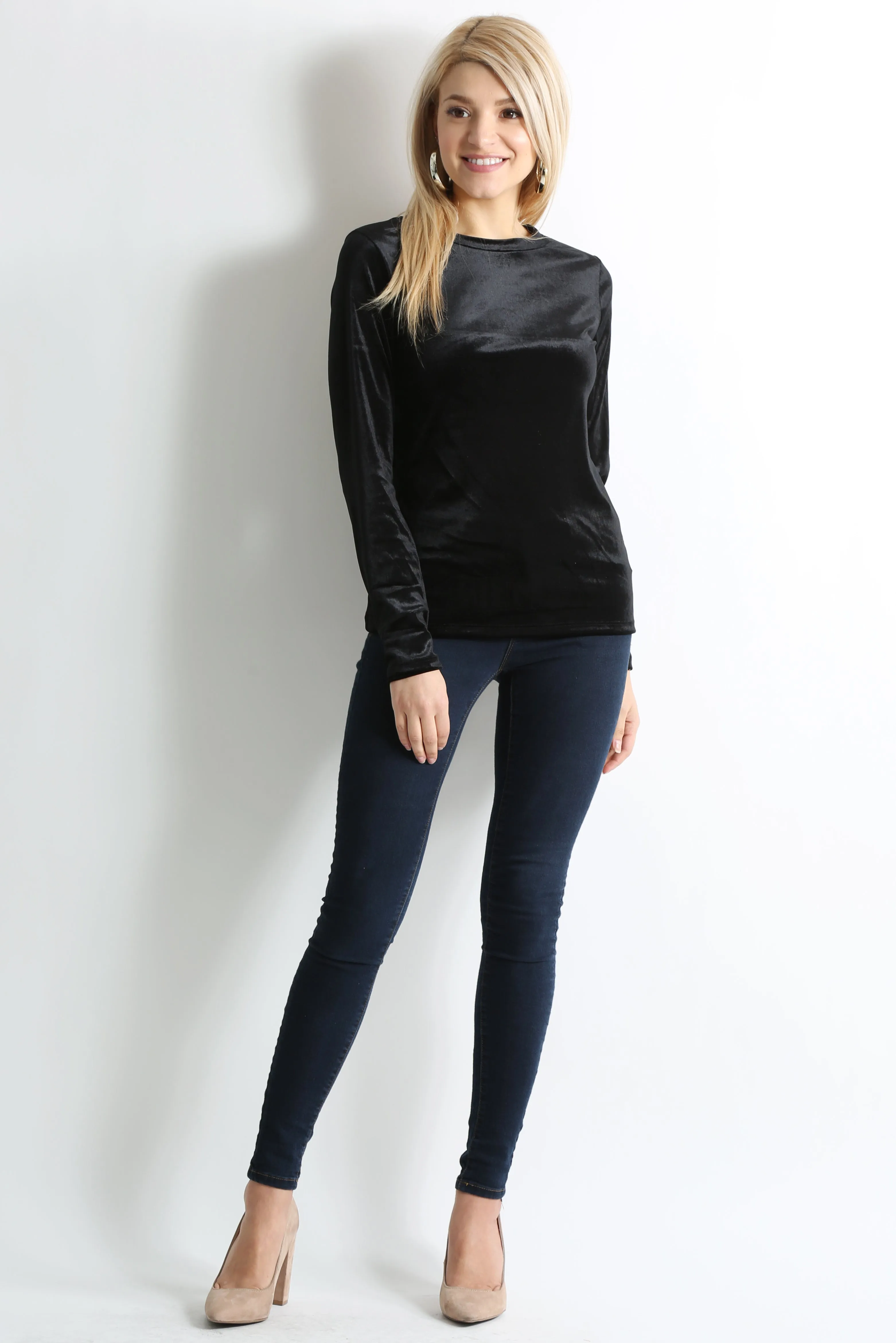 Veer to Velvet Crew Top