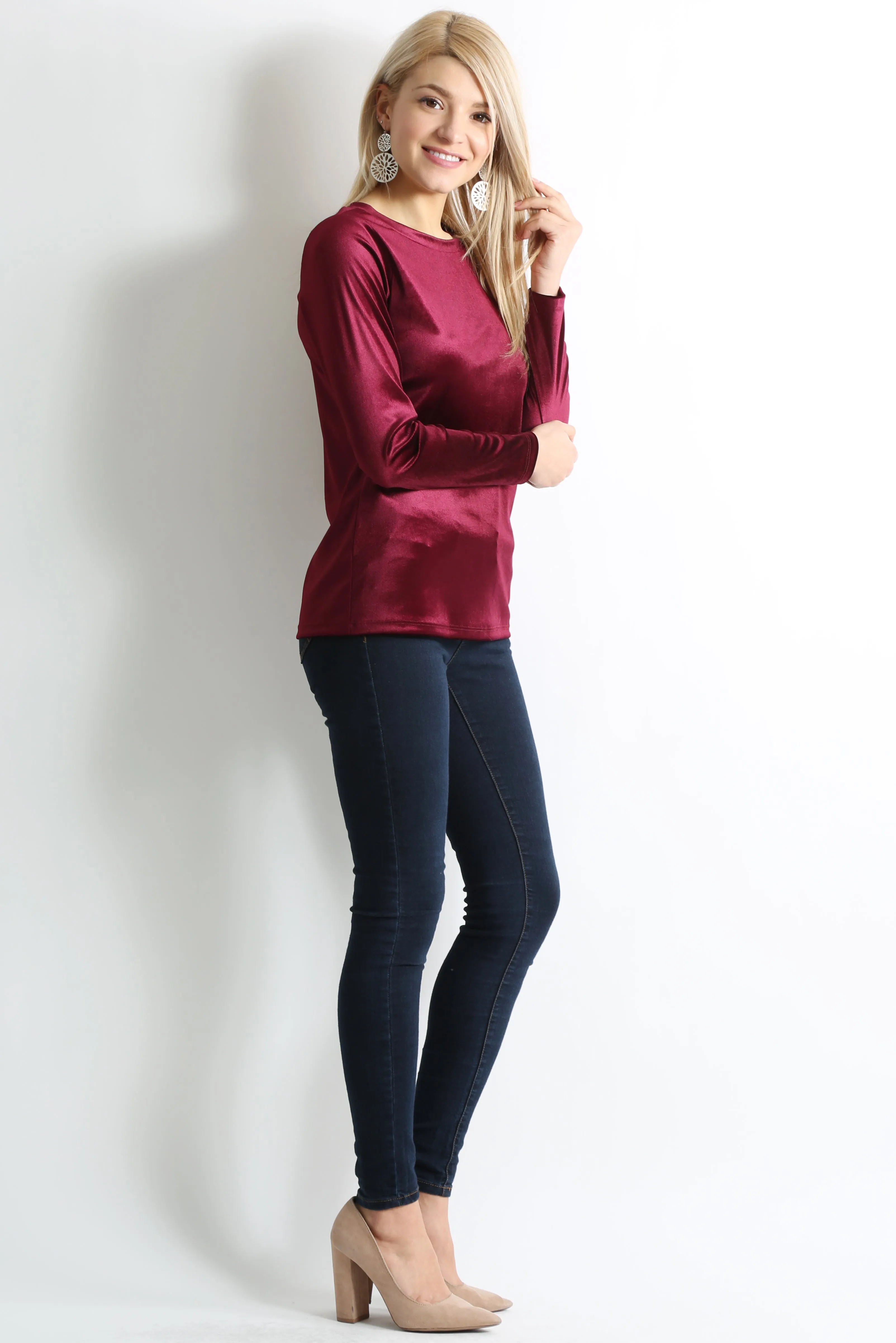 Veer to Velvet Crew Top