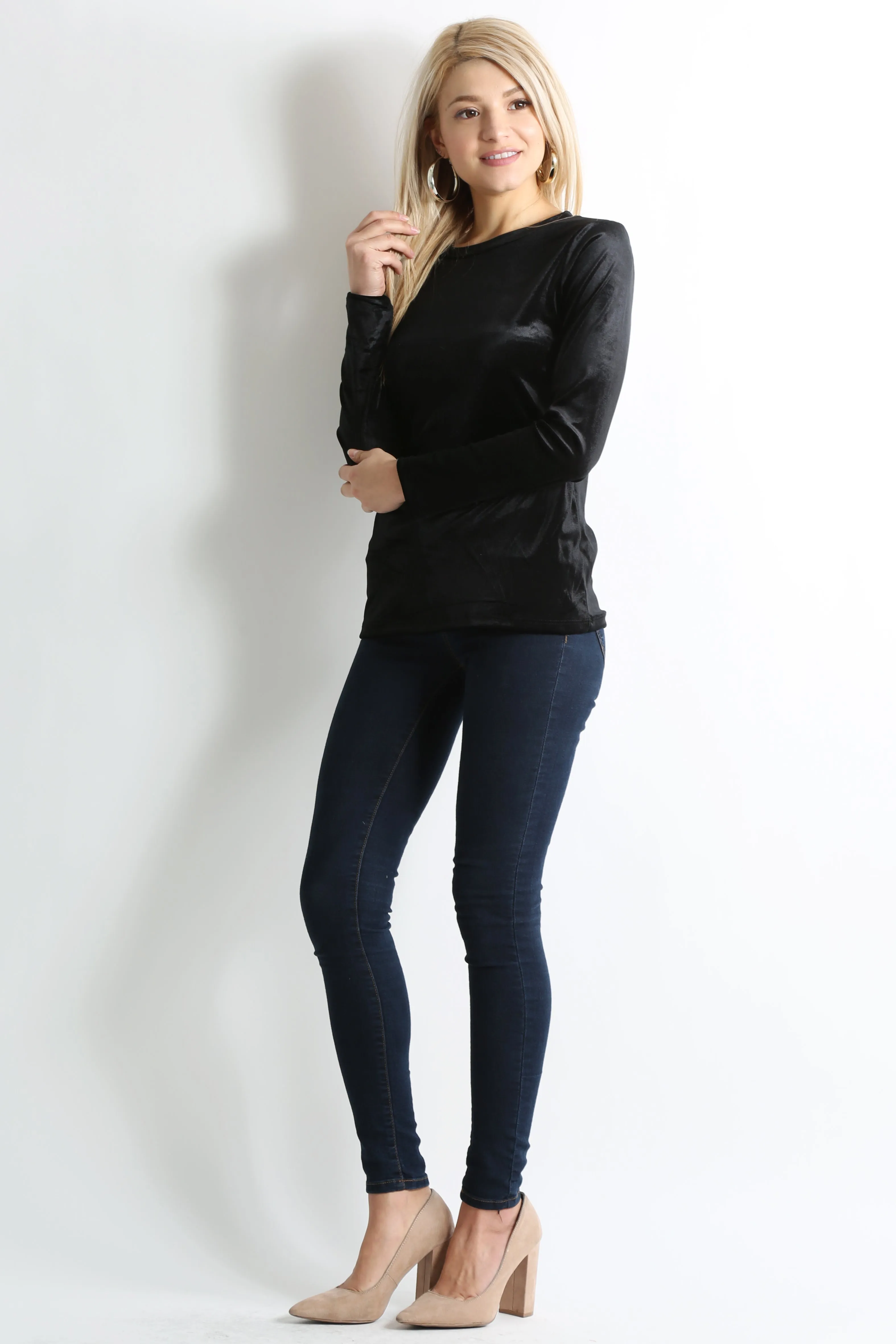 Veer to Velvet Crew Top
