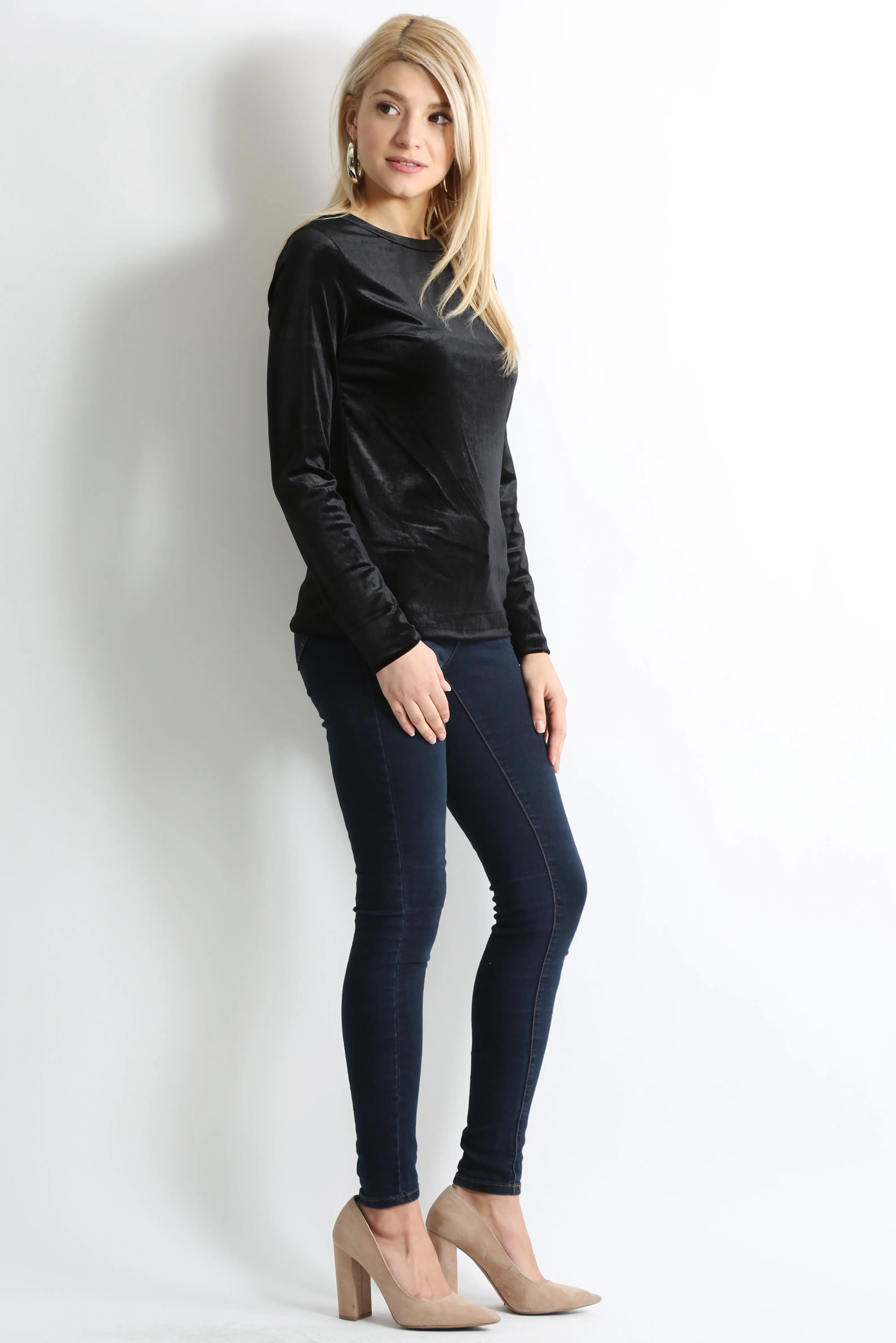 Veer to Velvet Crew Top