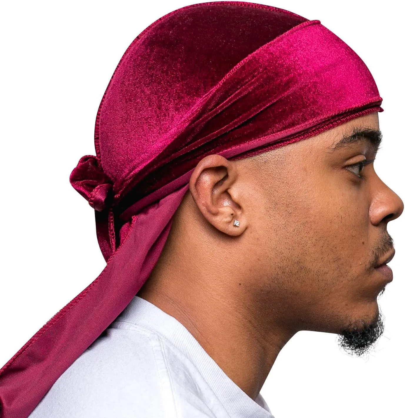 Veeta Superior Velvet Durag - Soft Velvet Durags for Men & Women, Long Double Wide Straps, Silky Durag Liner, Triple Stitched